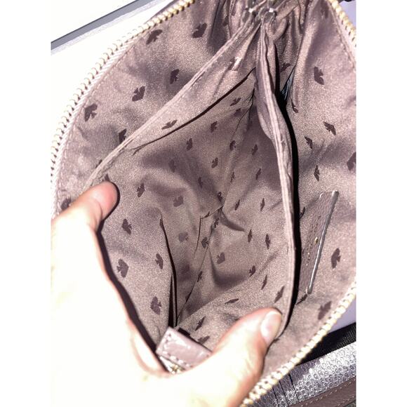 KATE SPADE, TAUPE LEATHER, SNAKE PRINT WOMENS CROSSOBODY BAG - Picture 15 of 15